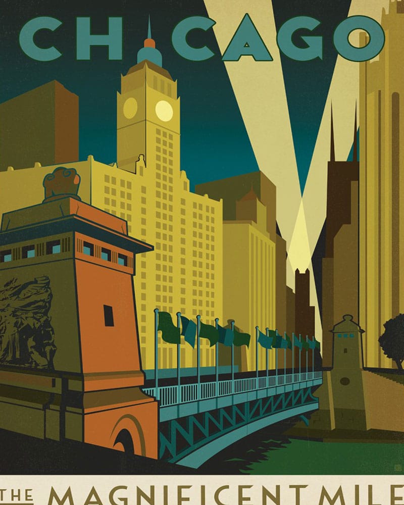paintingnumberart Chicago_Magnificent Mile-Paint by Numbers Kit