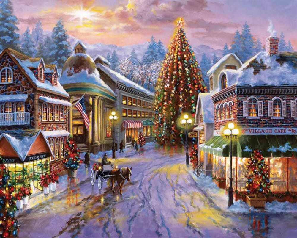 paintingnumberart Christmas Eve-Paint by Numbers Kit
