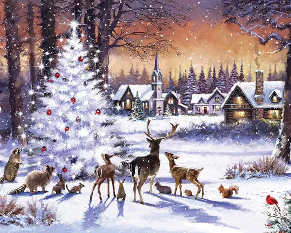 paintingnumberart Christmas Gnome-Paint by Numbers Kit