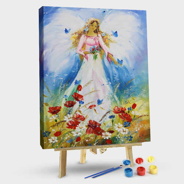 paintingnumberart Colorful angel – Paint by number kit