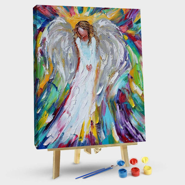 paintingnumberart Colorful angel-Paint by Numbers Kit