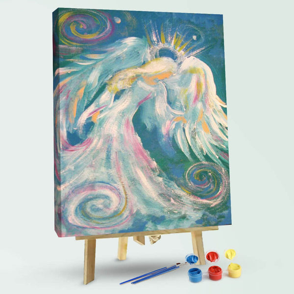 paintingnumberart Colorful angel2-Paint by Numbers Kit