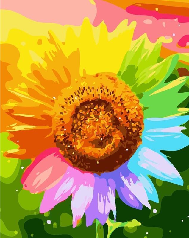paintingnumberart Colorful Sunflower – Flowers Paint By Number