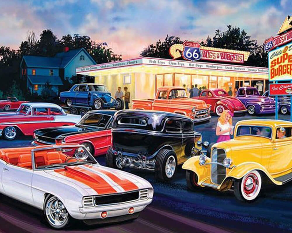 paintingnumberart Cool locomotive-Paint by Numbers Kit