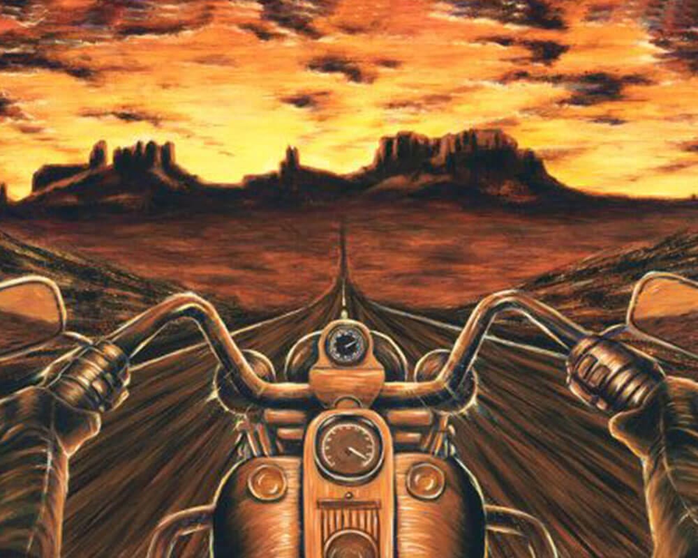 paintingnumberart Cool motorcycle#3-Paint by Numbers Kit