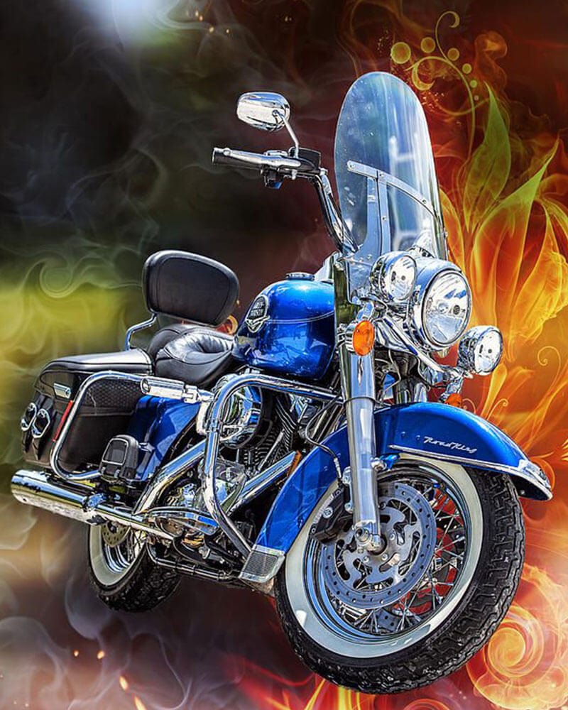 paintingnumberart Cool motorcycle-Paint by Numbers Kit