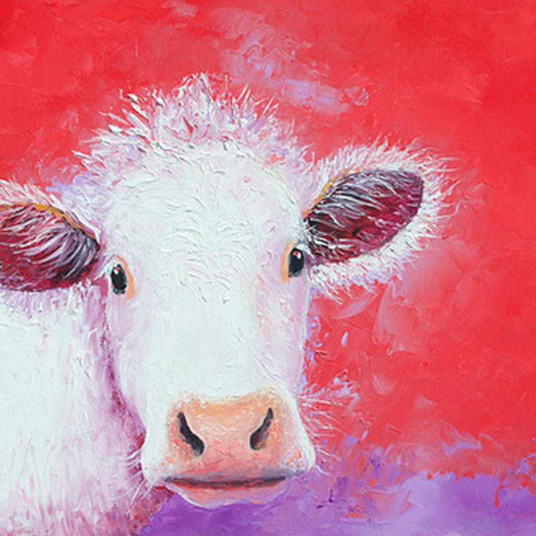 paintingnumberart Cow .-Mini DIY Paint by Numbers Kit