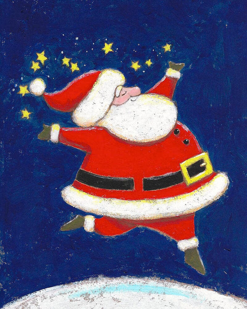 paintingnumberart Dancing Santa-Paint by Numbers Kit