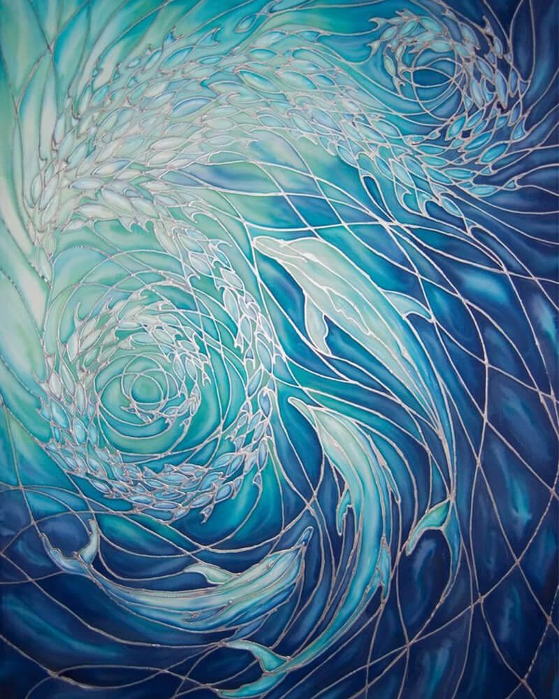 paintingnumberart Deep blue sea bottom-Paint by number kit