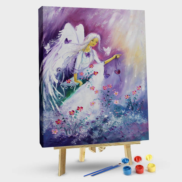 paintingnumberart Elegant angel – Paint by number kit