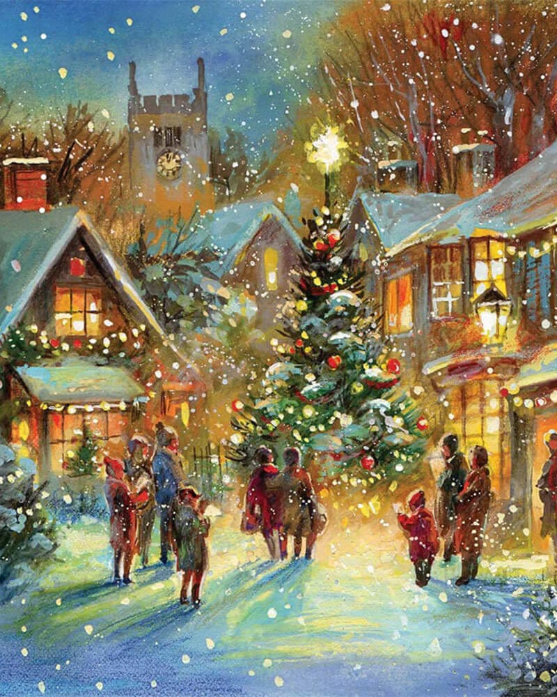 paintingnumberart Evening Carol-Paint by Numbers Kit
