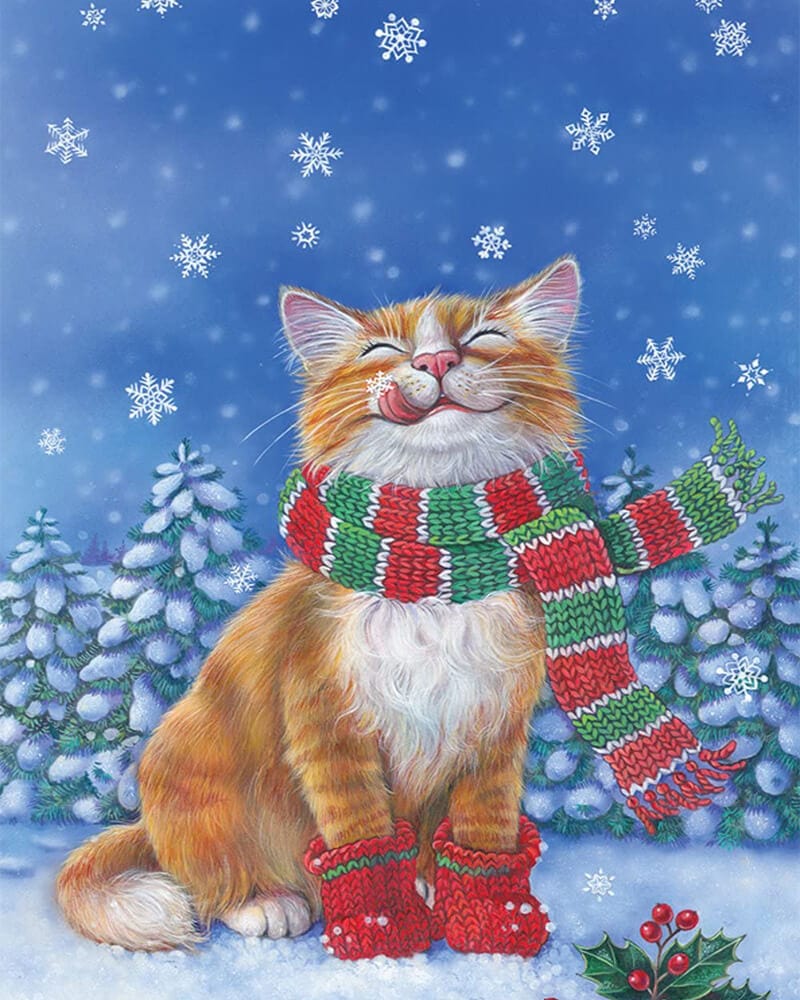 paintingnumberart Fall Kitten-Paint by Numbers Kit