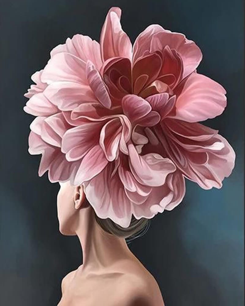 paintingnumberart Flower and beauty- Paint by Numbers Kit