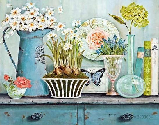paintingnumberart Flowers Above the Closet – Flowers Paint By Number