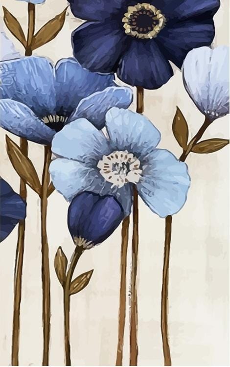 paintingnumberart Flowers painting – Flowers Paint By Number