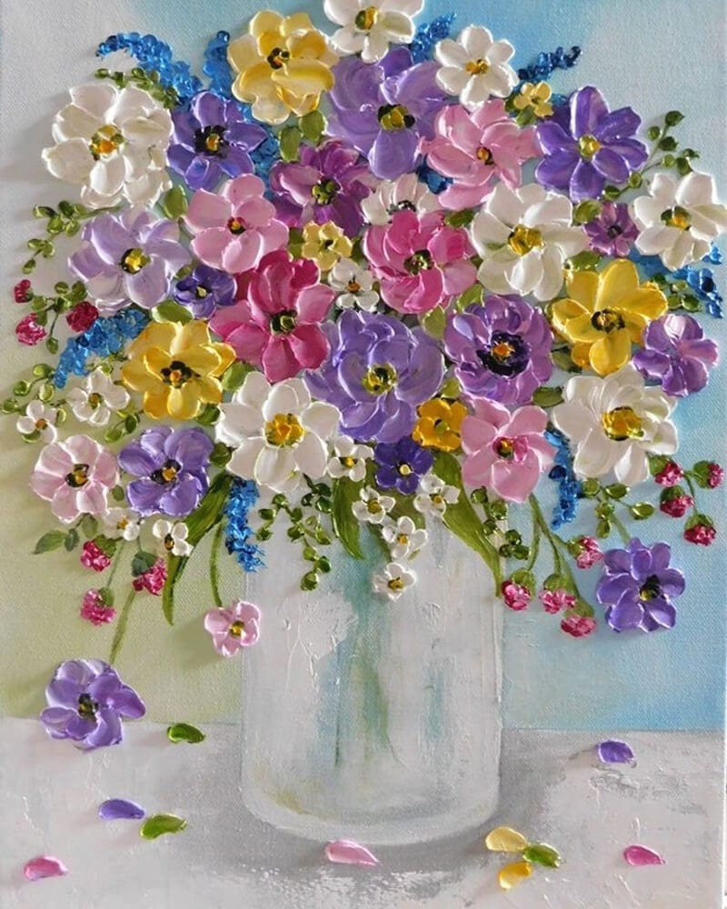 paintingnumberart Flowers3-Paint by Numbers Kit