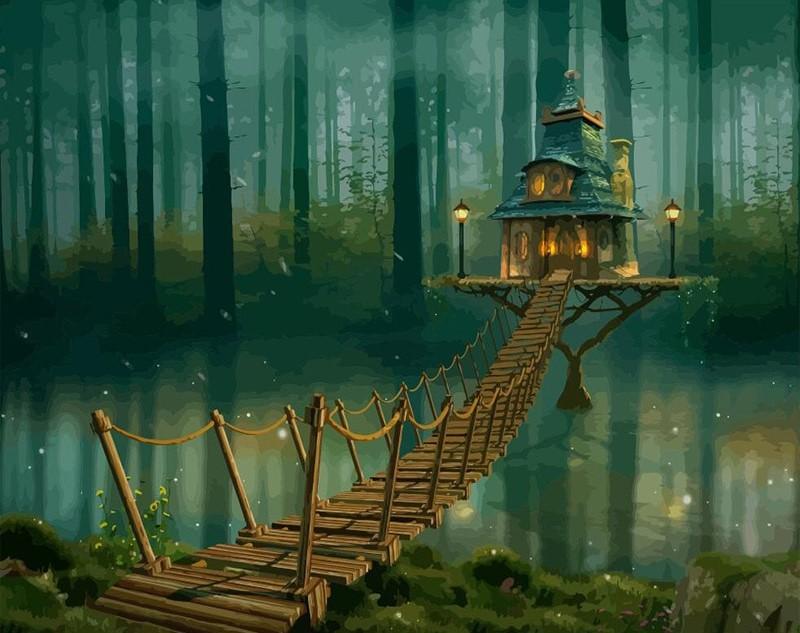 paintingnumberart Forest Fairy – Landscape Paint By Number