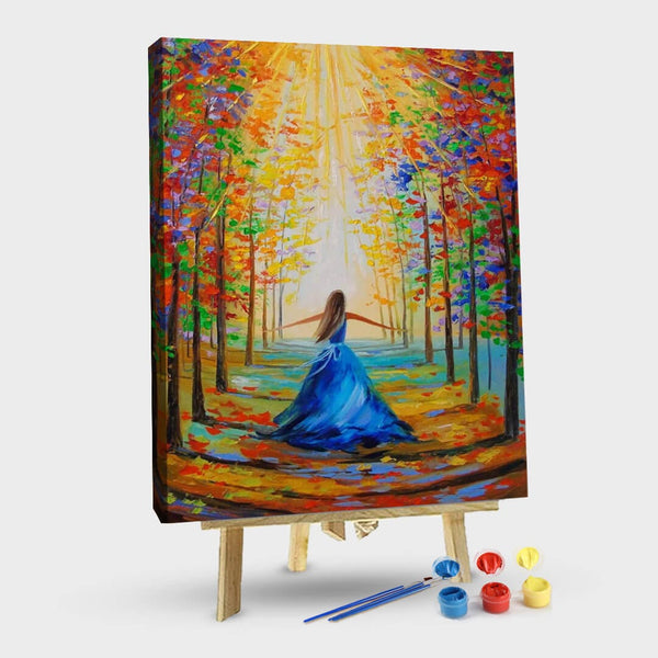 paintingnumberart Forest Girl-Paint by Numbers Kit