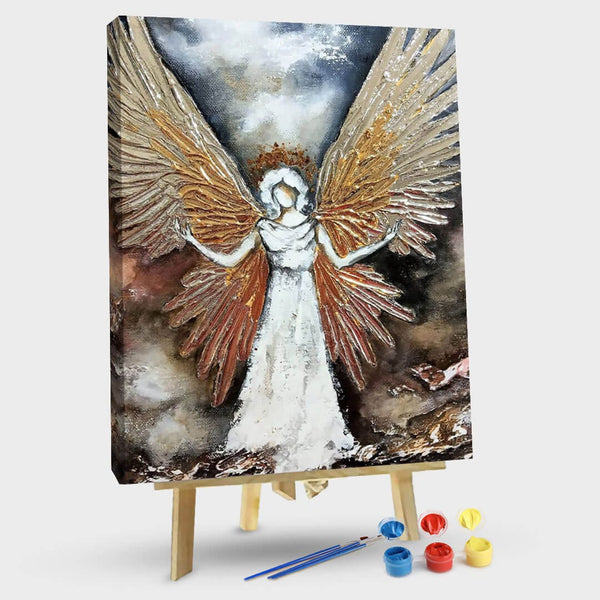 paintingnumberart Golden angel-Paint by Numbers Kit