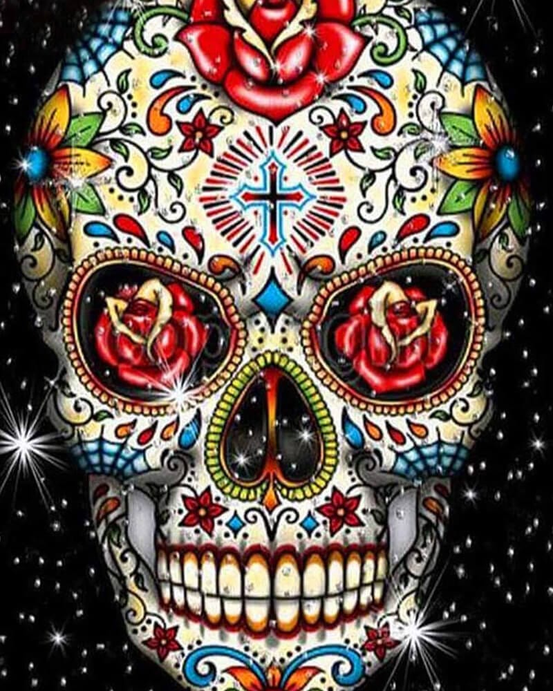 paintingnumberart Halloween Skull-Paint by Numbers Kit
