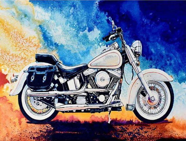 paintingnumberart Harley Motorcycle – Engines Paint By Number