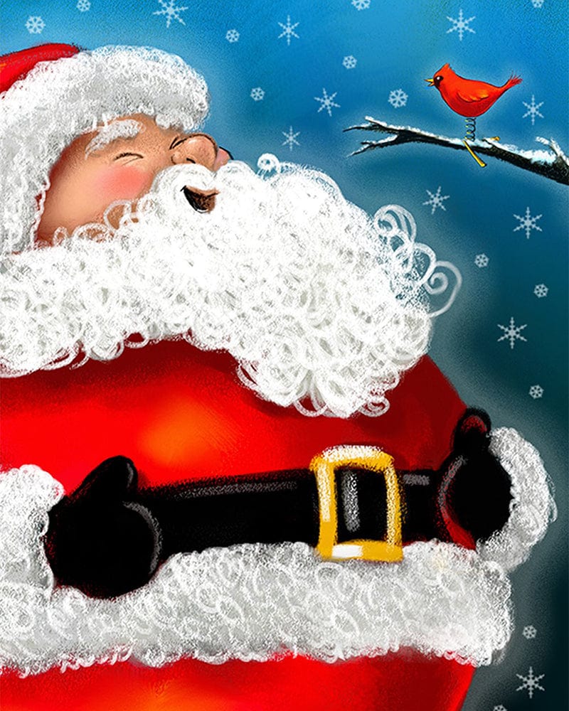 paintingnumberart Home Garden Laughing Santa-Paint by Numbers Kit