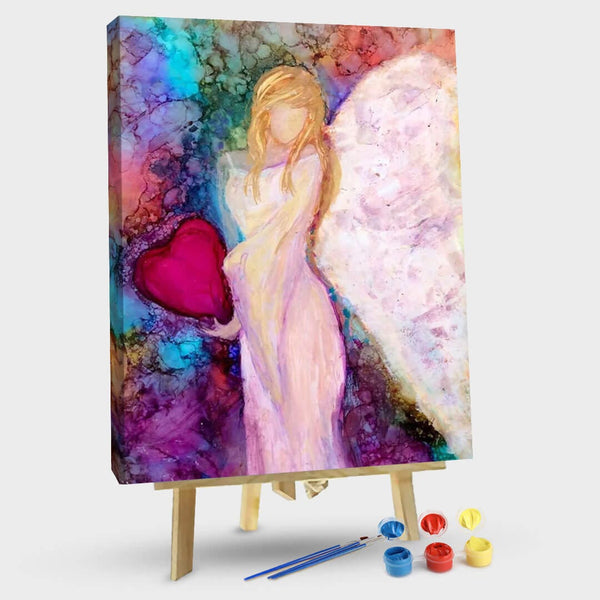 paintingnumberart Hug a loving angel-Paint by Numbers Kit