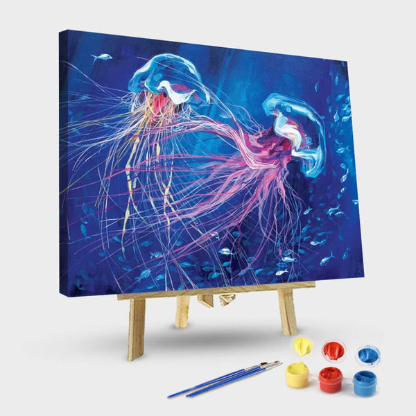 paintingnumberart Jellyfish-Paint by Numbers Kit