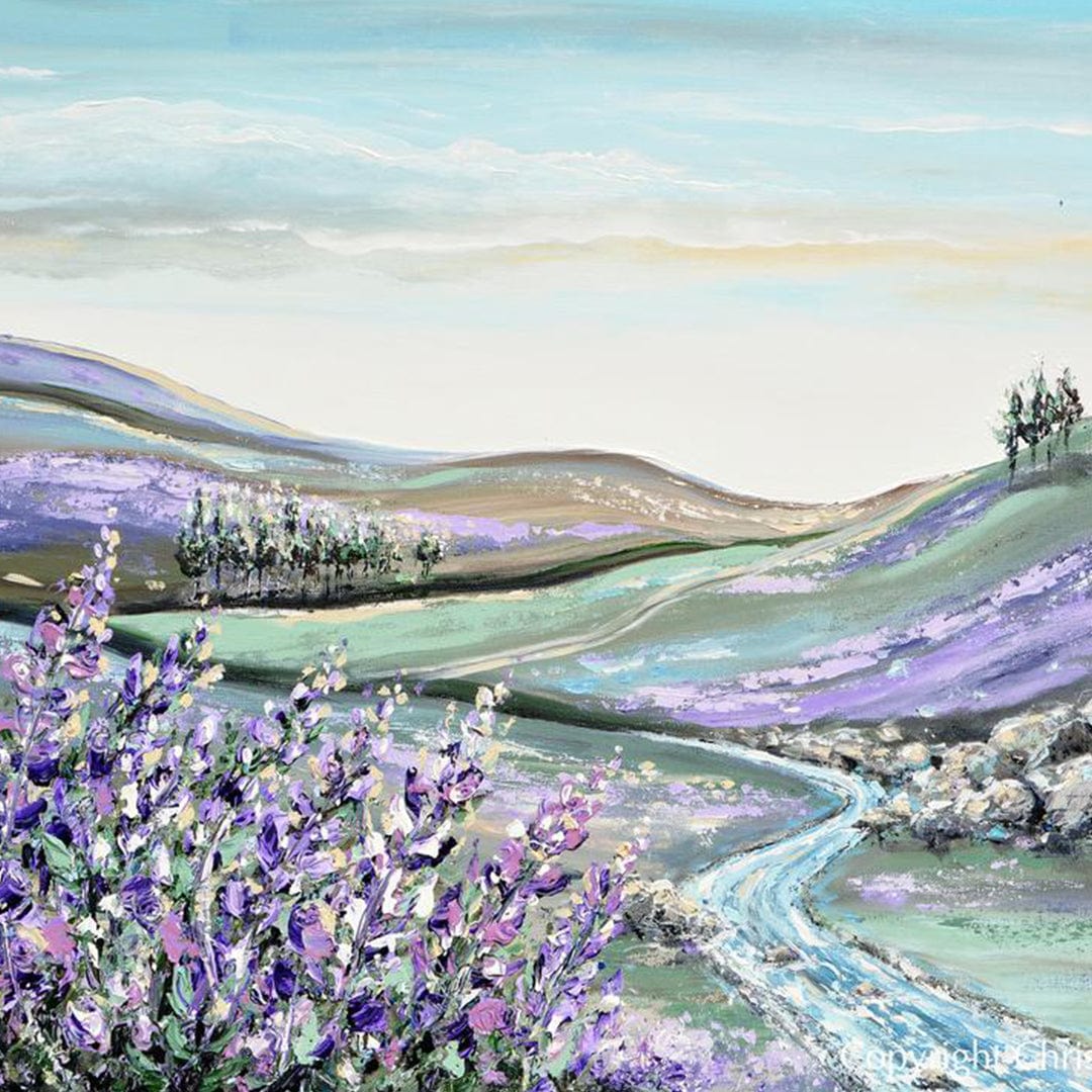 paintingnumberart Laced In Lavender-Mini DIY Paint by Numbers Kit