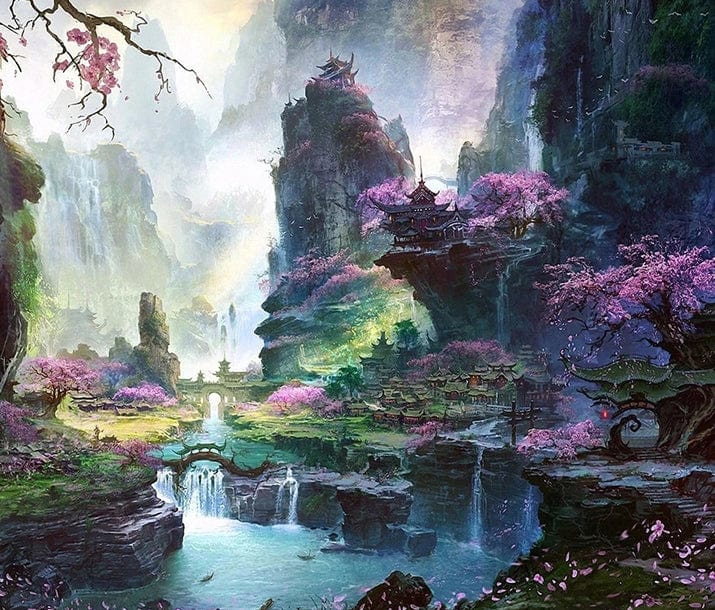 paintingnumberart Landscape painting- Paint by number kit