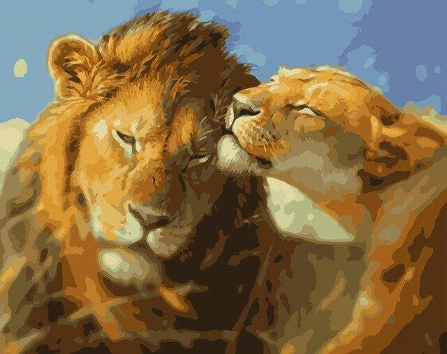 paintingnumberart Lion In The Wild – Animals Paint By Number