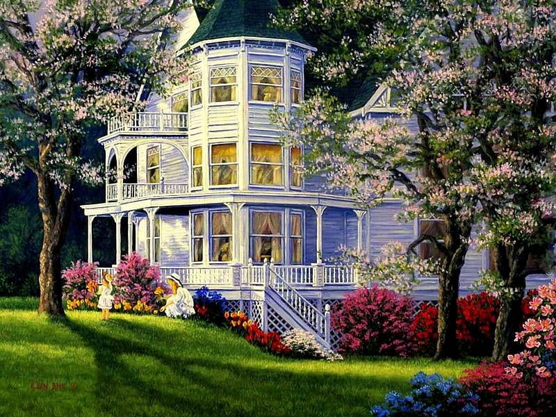 paintingnumberart Living room outskirts scenery-Paint by Numbers Kit