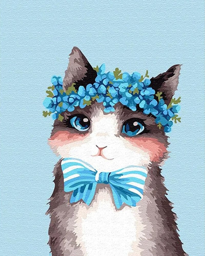paintingnumberart Lovely Kitty-Paint by number kit