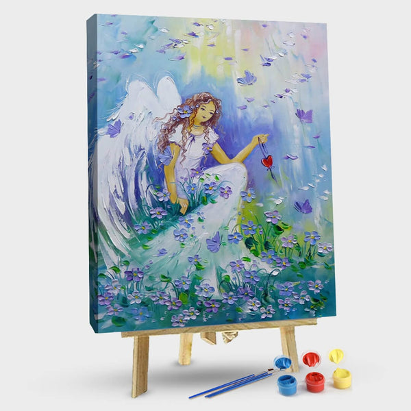 paintingnumberart Melancholy angel – Paint by number kit