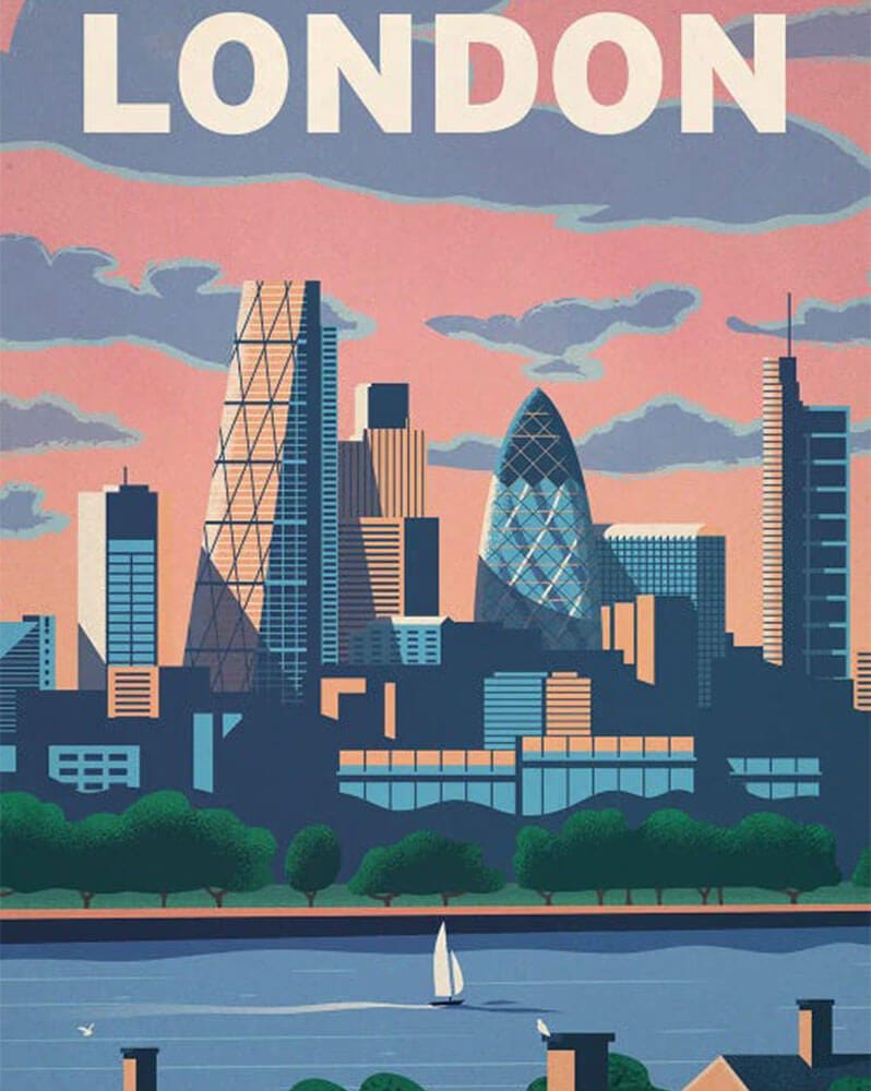 paintingnumberart Modern London-Paint by Numbers Kit