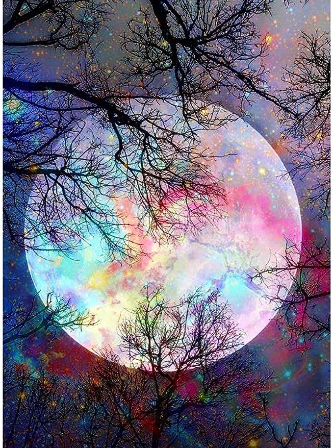 paintingnumberart Moon night painting – Paint By Numbers