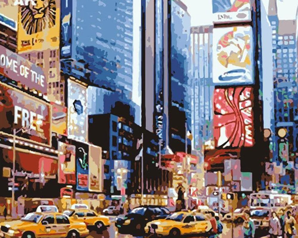 paintingnumberart New York City Street – Cities Paint By Number