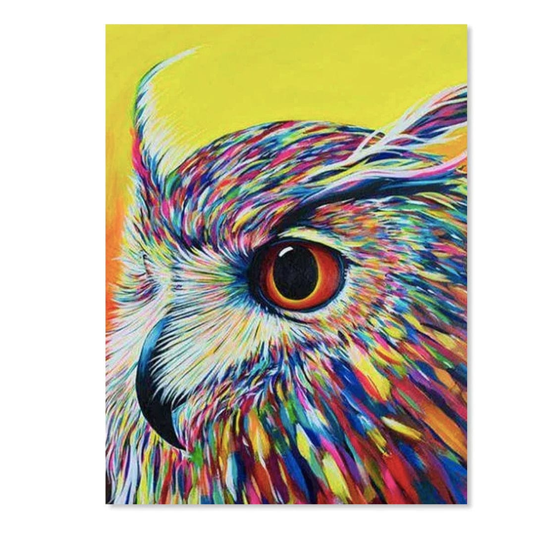 paintingnumberart Owl and Full Moon – Birds Paint By Number