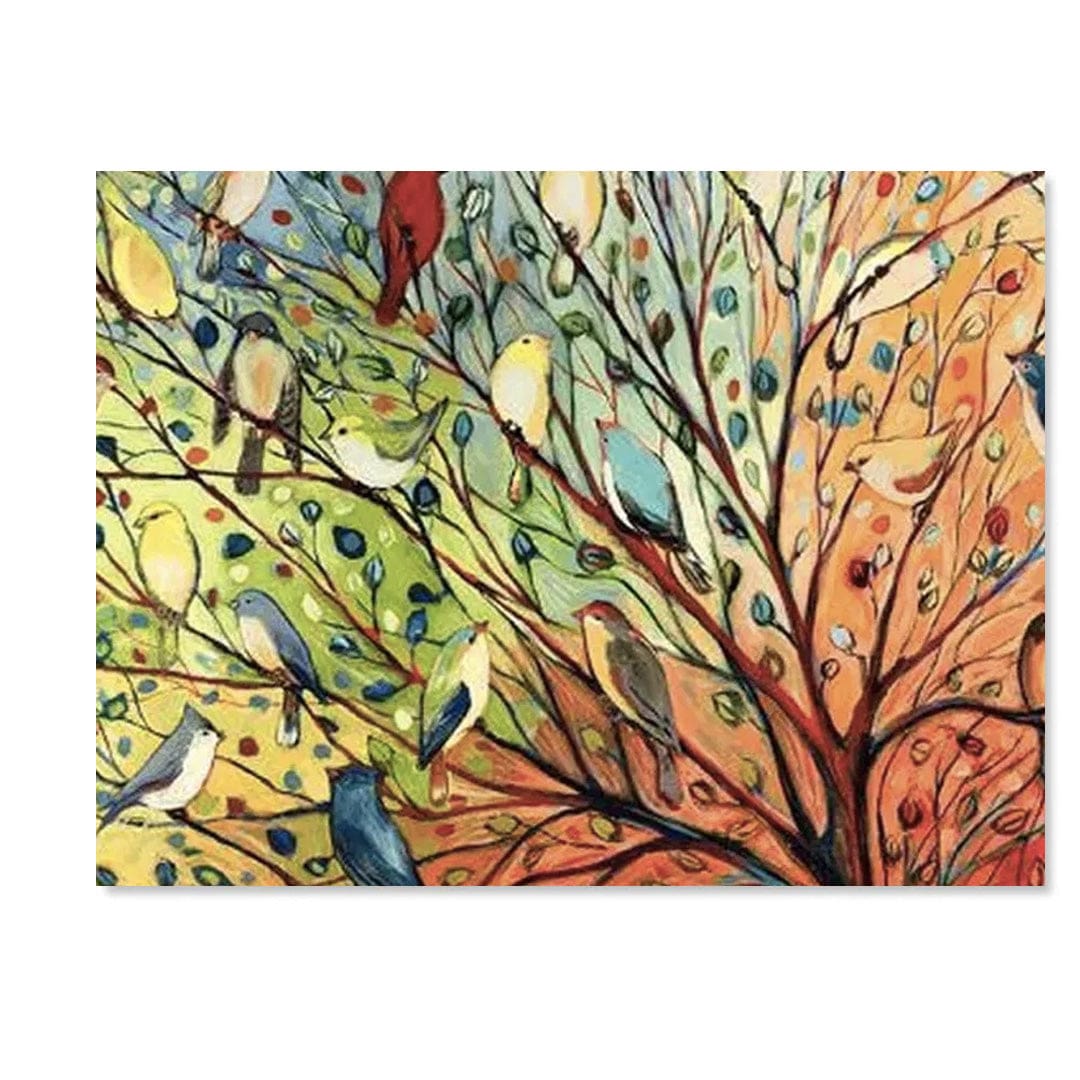 paintingnumberart Paint By Numbers Kit – 27 Birds Canvas Print