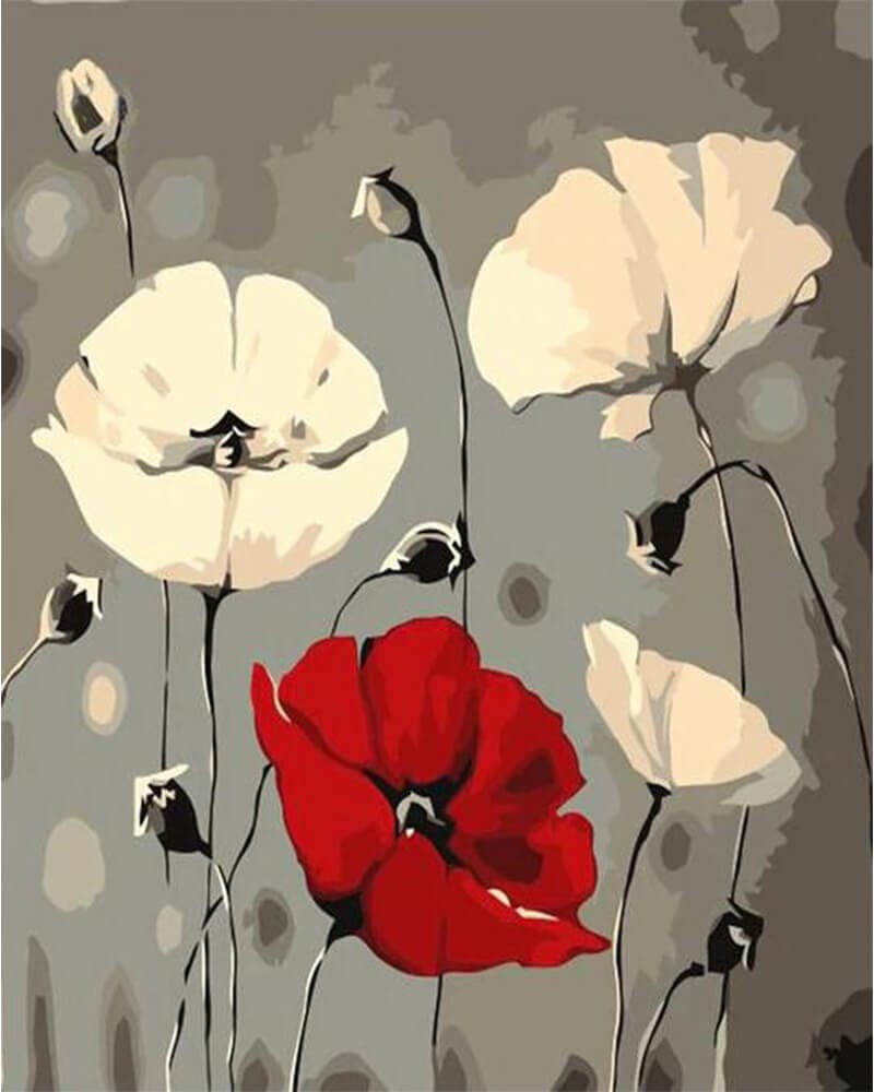 paintingnumberart Paint By Numbers Kit-Abstract Flowers