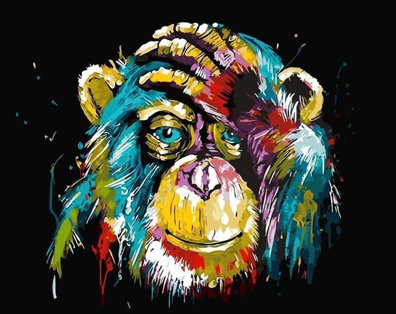 paintingnumberart Paint By Numbers Kit – Abstract Monkey
