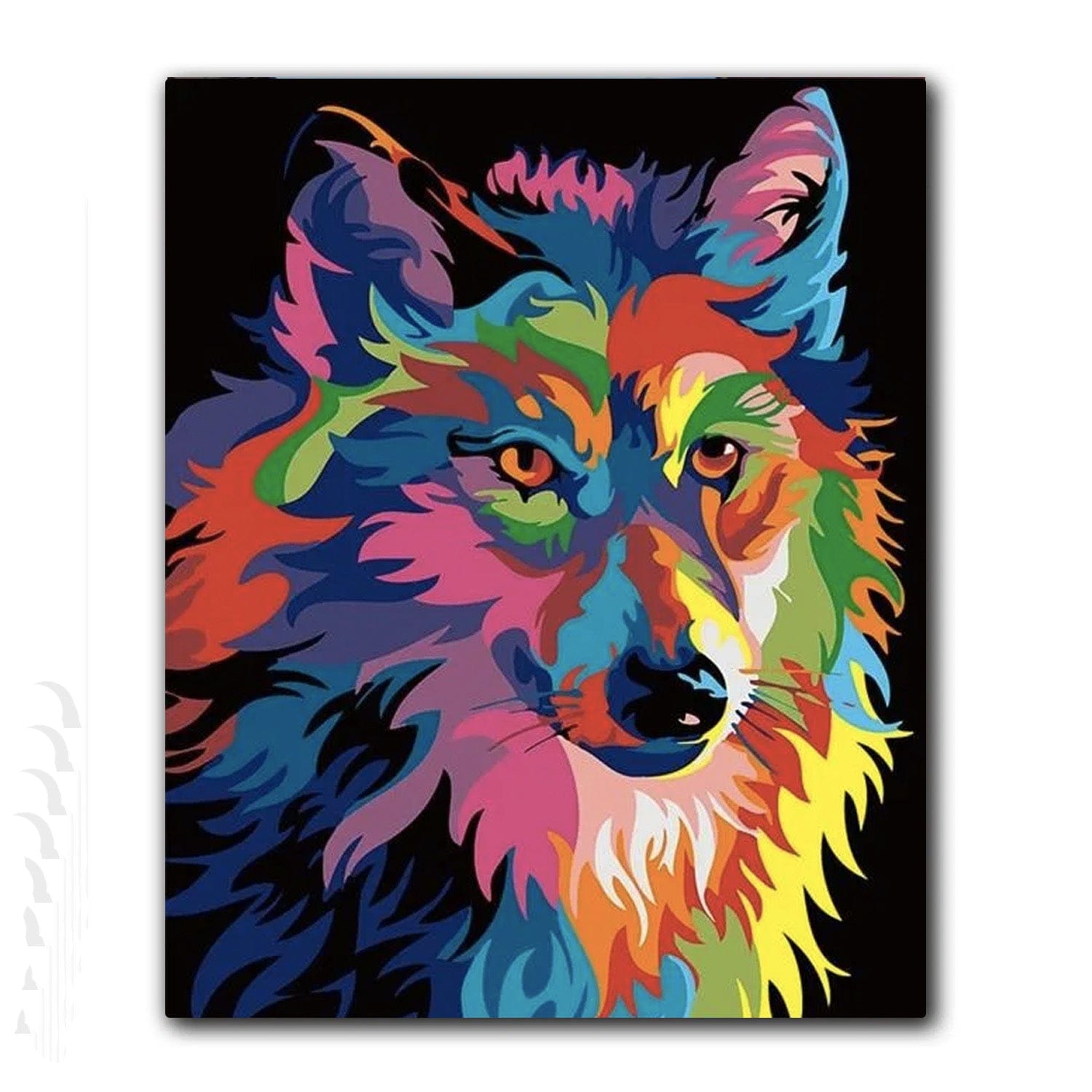 paintingnumberart Paint By Numbers Kit – Abstract Wolf