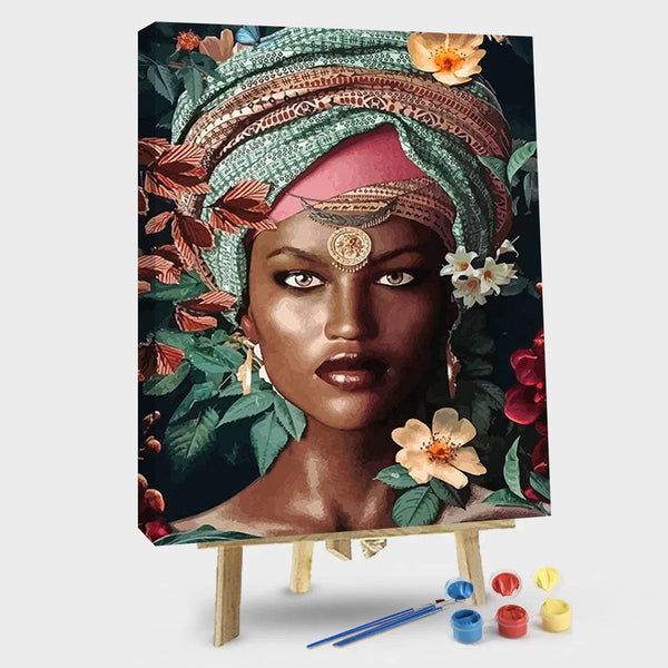 paintingnumberart Paint By Numbers Kit –Afrikaanse Vrouw