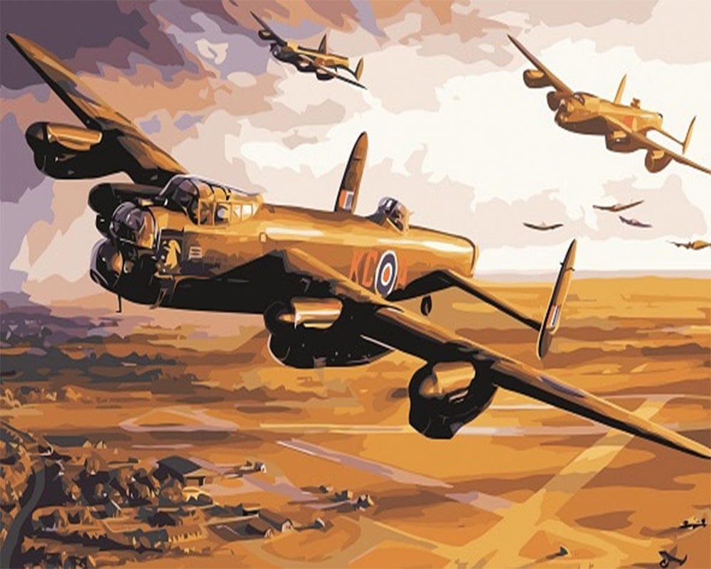 paintingnumberart Paint By Numbers Kit – Avro Lancaster Bomber