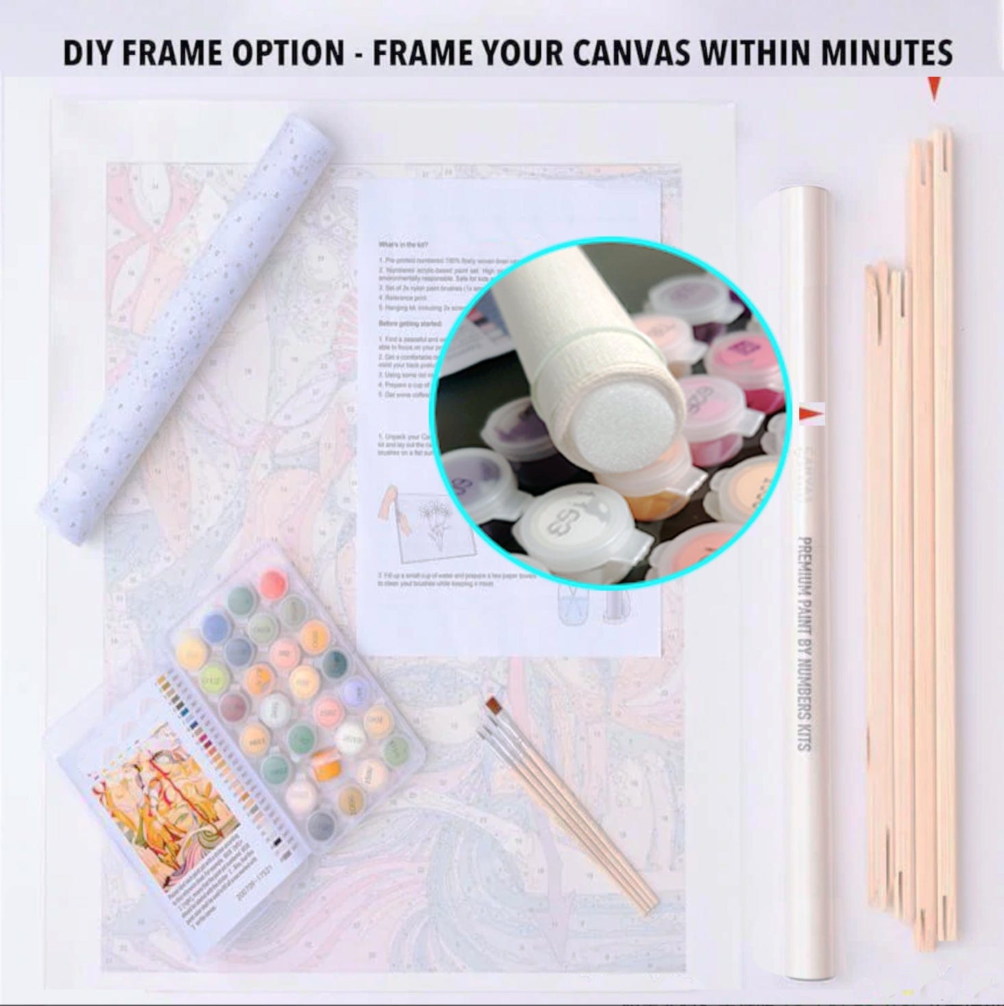 paintingnumberart Paint By Numbers Kit-Ballerina tying shoelaces