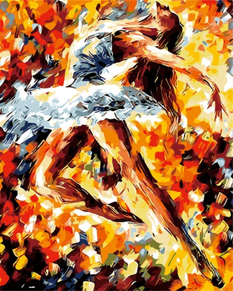 paintingnumberart Paint By Numbers Kit-Ballet dancer after practice