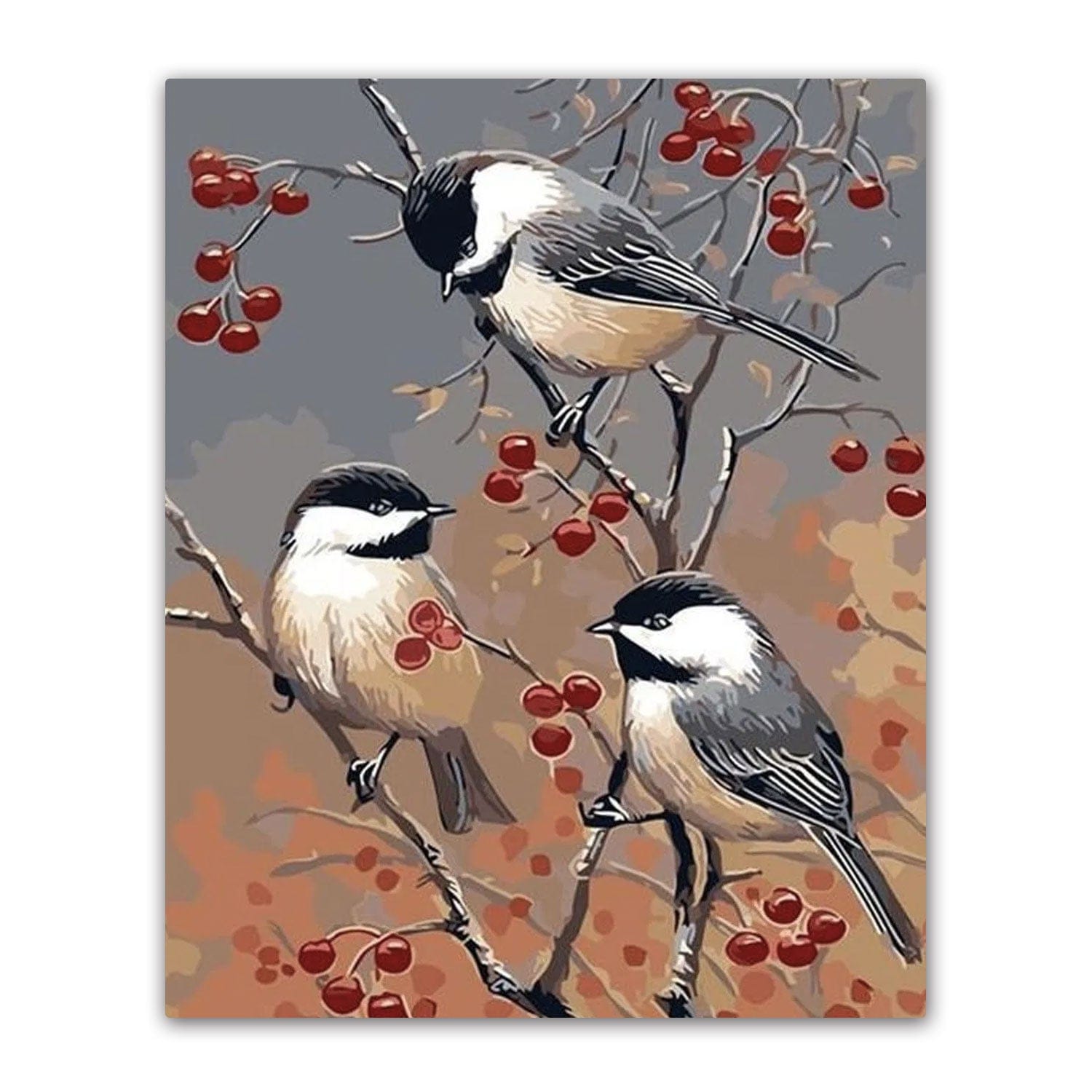 paintingnumberart Paint By Numbers Kit – Berry Branch Birds