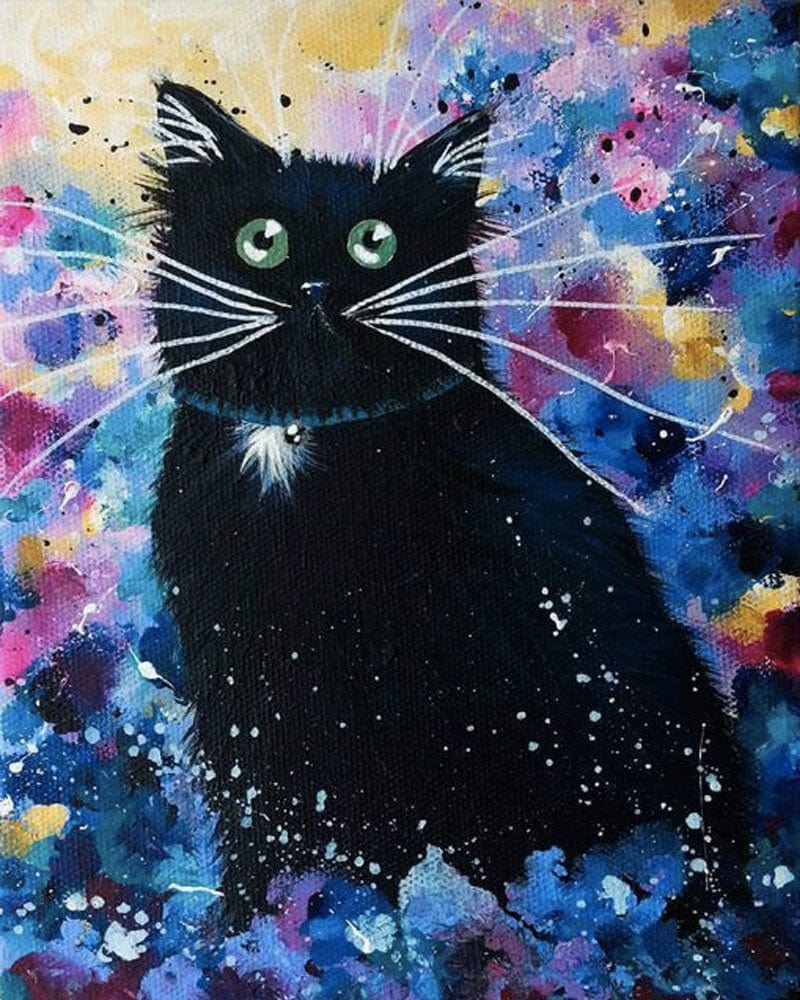 paintingnumberart Paint By Numbers Kit – Black Cat