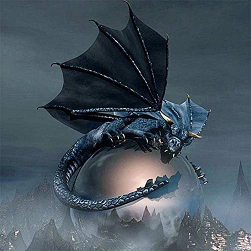 paintingnumberart Paint By Numbers Kit – Black Dragon