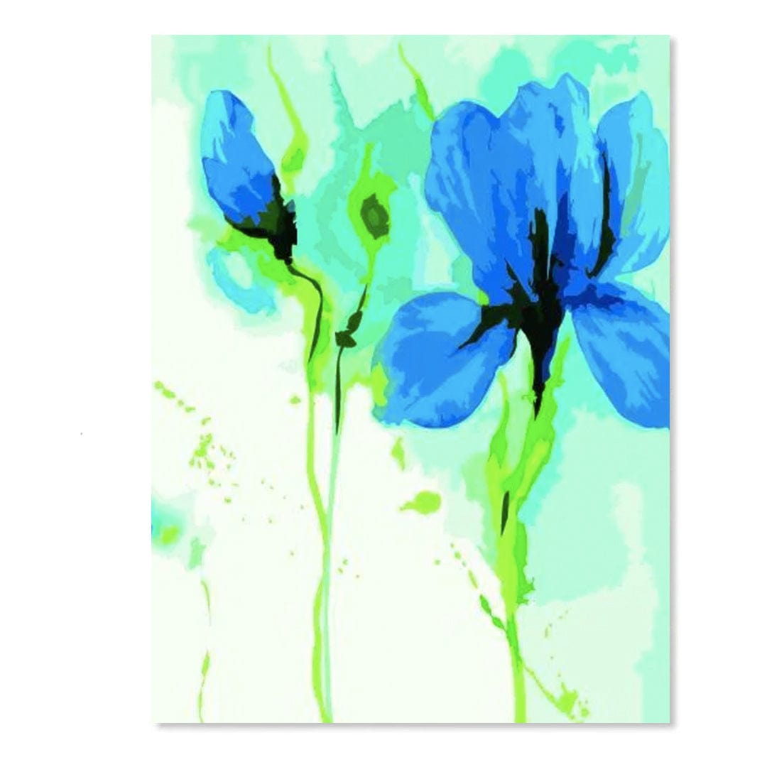 paintingnumberart Paint By Numbers Kit – Blue Flowers